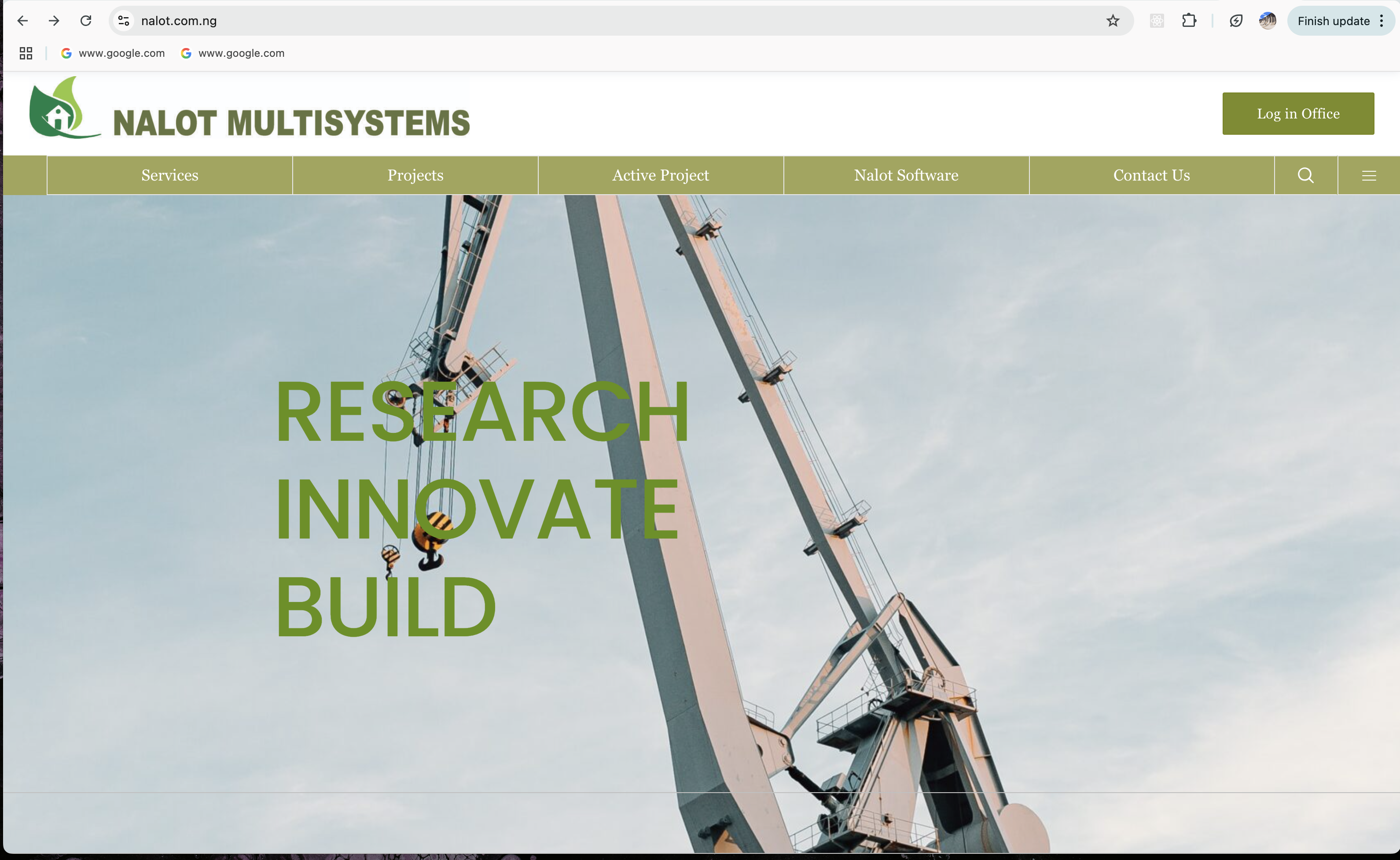 Construction Company Website